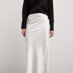 Satin Midi Skirt