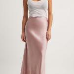 Satin Midi Skirt