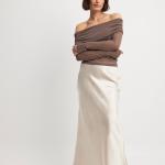 Satin Midi Skirt