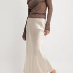 Satin Midi Skirt