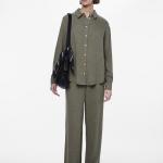 PCVINSTY LINEN-BLEND TROUSERS