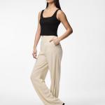 PCVINSTY LINEN-BLEND TROUSERS