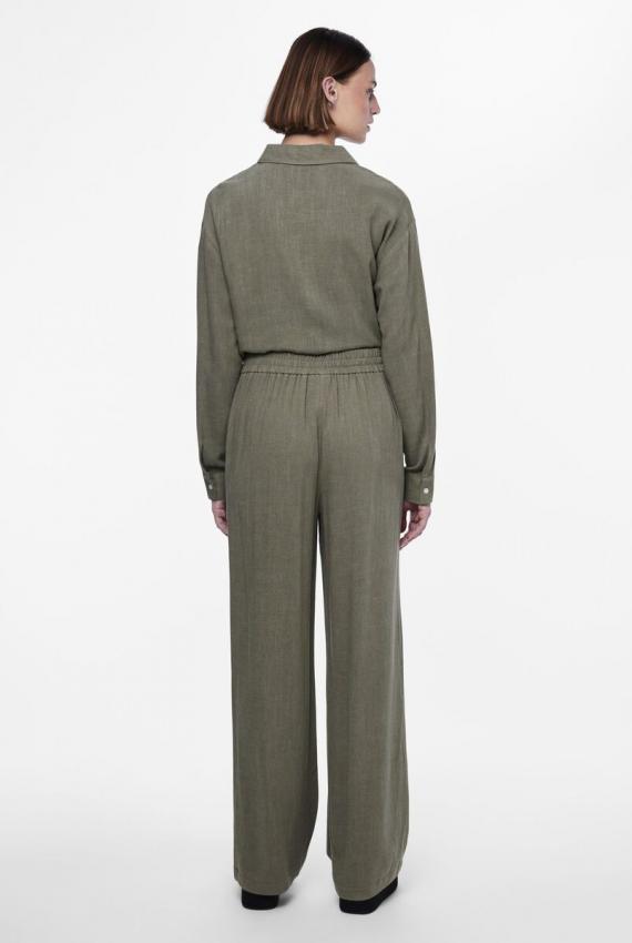 PCVINSTY LINEN-BLEND TROUSERS