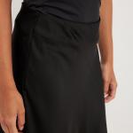 Mid Waist Maxi Satin Skirt