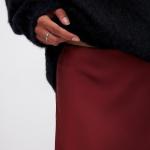 Mid Waist Maxi Satin Skirt