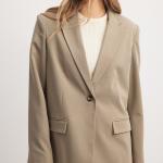 Oversized One Button Blazer