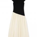 Jersey Ballon Skirt Midi Dress