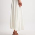 Balloon Fit Midi Skirt